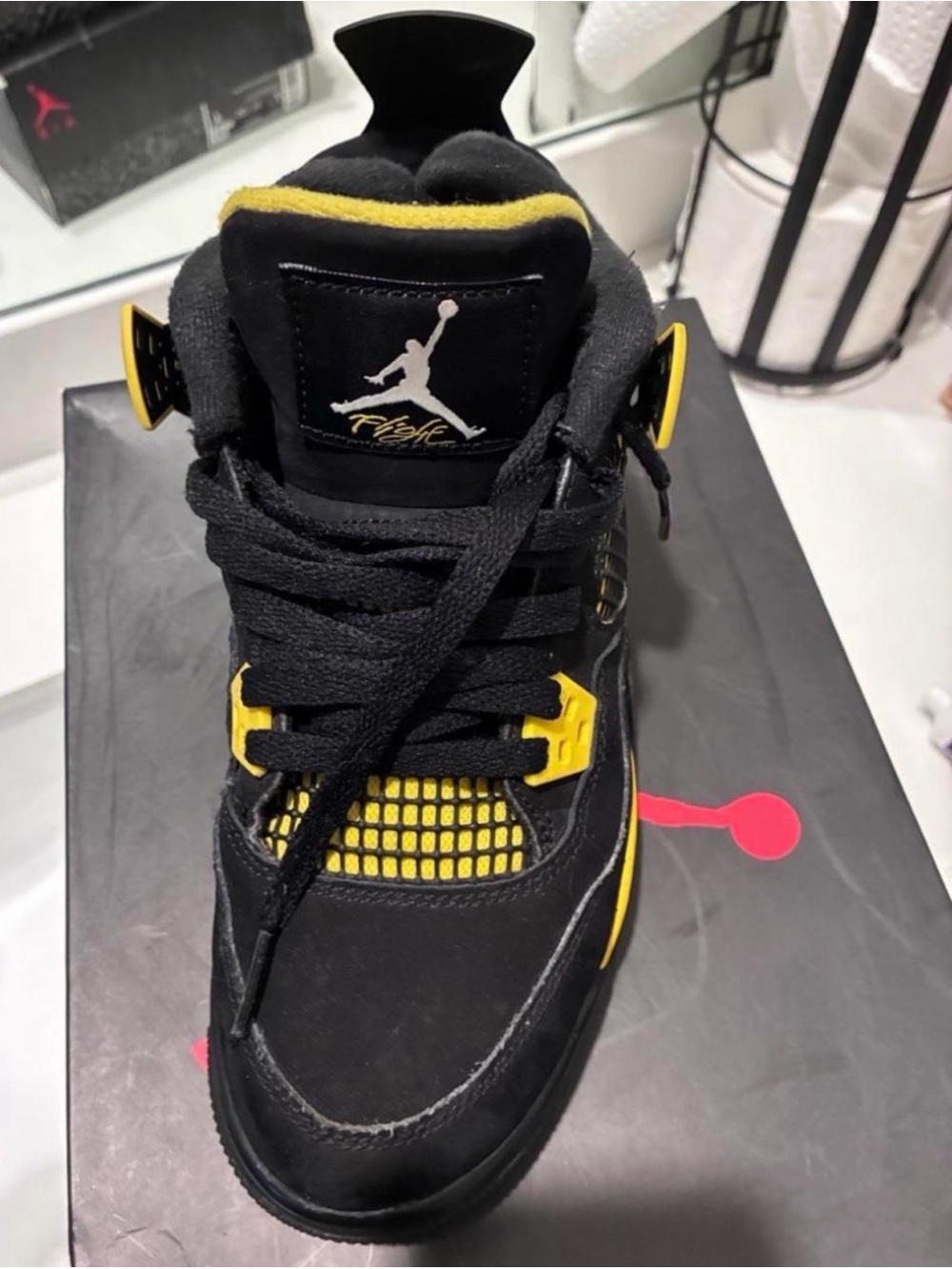 Jordan Men’s Sneakers — Black and Yellow Accent